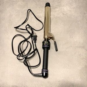 Professional 24K Gold 1-1/4” Extra Long Curling Iron